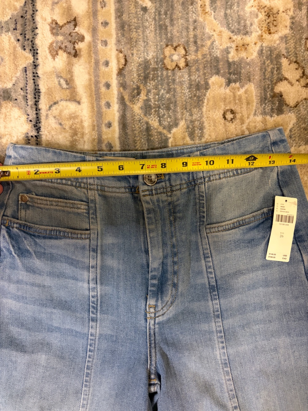 Pilcro Light Blue High-Rise Wide-Leg Jeans - Picture 8 of 8